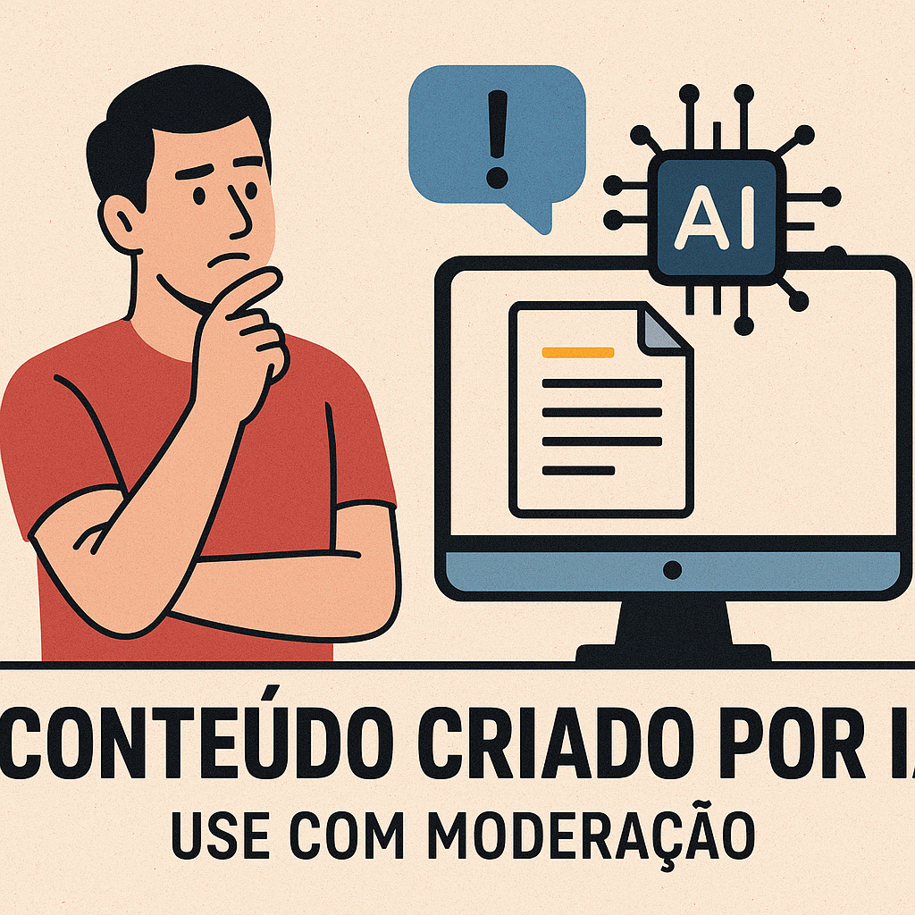 Contedo criado por IA
 - Use com moderao